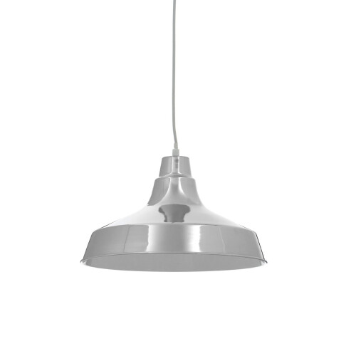 Premier Housewares Brinn Chrome Metal Pendant Light 1