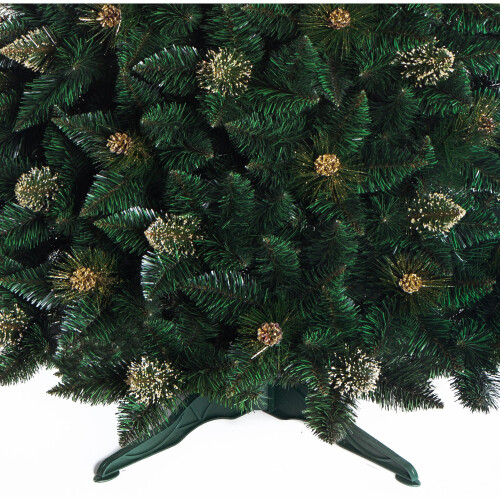 (Gold Pine, 220 cm) DWA LUXURY TRADITIONAL CHRISTMAS TREE Bushy Branches 2
