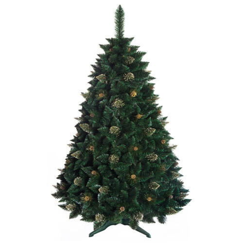 (Gold Pine, 220 cm) DWA LUXURY TRADITIONAL CHRISTMAS TREE Bushy Branches