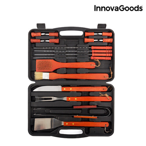 InnovaGoods Barbecue Accessory Case (18 Pieces) 1