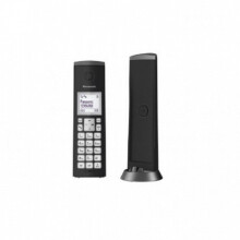 Telefono cordless PANASONIC KX-TGK210SPB DECT nero - Autonomia 18h - Schermo a LED - Rubrica 120 nomi e numeri