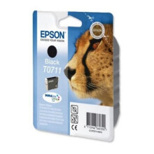 Cartuccia d'inchiostro Epson T0711 Ghepardo - Nero - Compatibile con Epson Stylus - Inchiostro DURABrite Ultra