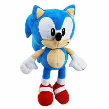 Sonic The Hedgehog Plüschtier – hellblau, 30 cm, offizielle Lizenz, superweicher Samt-Plüsch, Sammlerqualität