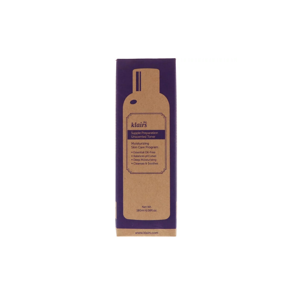 Dear, Klairs, Supple Preparation Unscented Toner, 6.08 fl oz (180 ml)