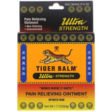 Tiger Balm, Schmerzlindernde Salbe, Ultra Stärke, 1,7 oz (50 g)
