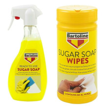 BARTOLINE SUGAR SOAP COMBO SET WITH 1 TRIGGER SPRAY 500ML AND 1 WIPES 80 XL PACK PAINTING CLEANING