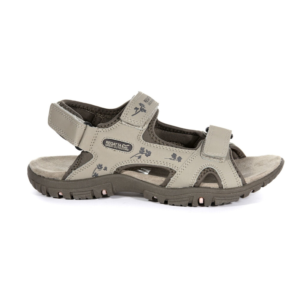 Regatta (5 Uk, Parchment/Treetop) Womens/Ladies Haris Sandals Multicoloured