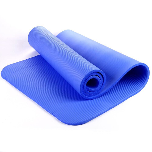 (Dark Blue) NBR Yoga Mat for Pilates Gym Exercise 15mm Thick 2