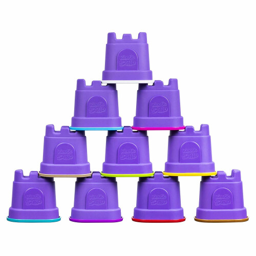 Spin Master Kinetic Sand Castle Containers 10-Colour Pack 2