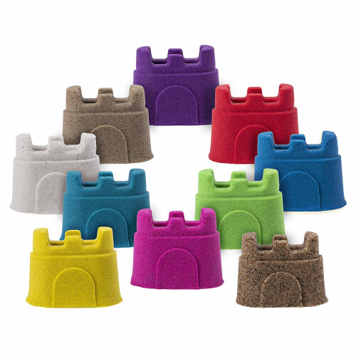 Spin Master Kinetic Sand Castle Containers 10-Colour Pack 1