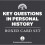 Key Questions in Personal History 1