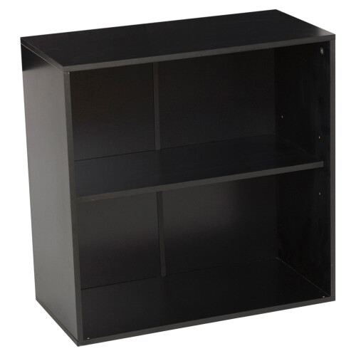URBN Living (Black, Without Door) 2-Tier Wooden Storage Cupboard