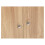 URBN Living (Oak, With Oak Door) 2-Tier Wooden Storage Cupboard 5