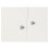 URBN Living (White, With White Door) 2-Tier Wooden Storage Cupboard 5