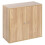 URBN Living (Oak, With Oak Door) 2-Tier Wooden Storage Cupboard 1