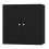 URBN Living (Black, With Black Door) 2-Tier Wooden Storage Cupboard 1
