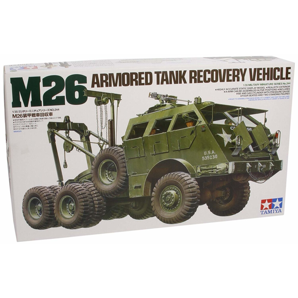 Tamiya 300035244Â âÂ 1: 35Â WWII US M26Â Armored Tank Recovery Vehicle