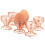 Apollo Set of 6 Copper Egg Cups 1