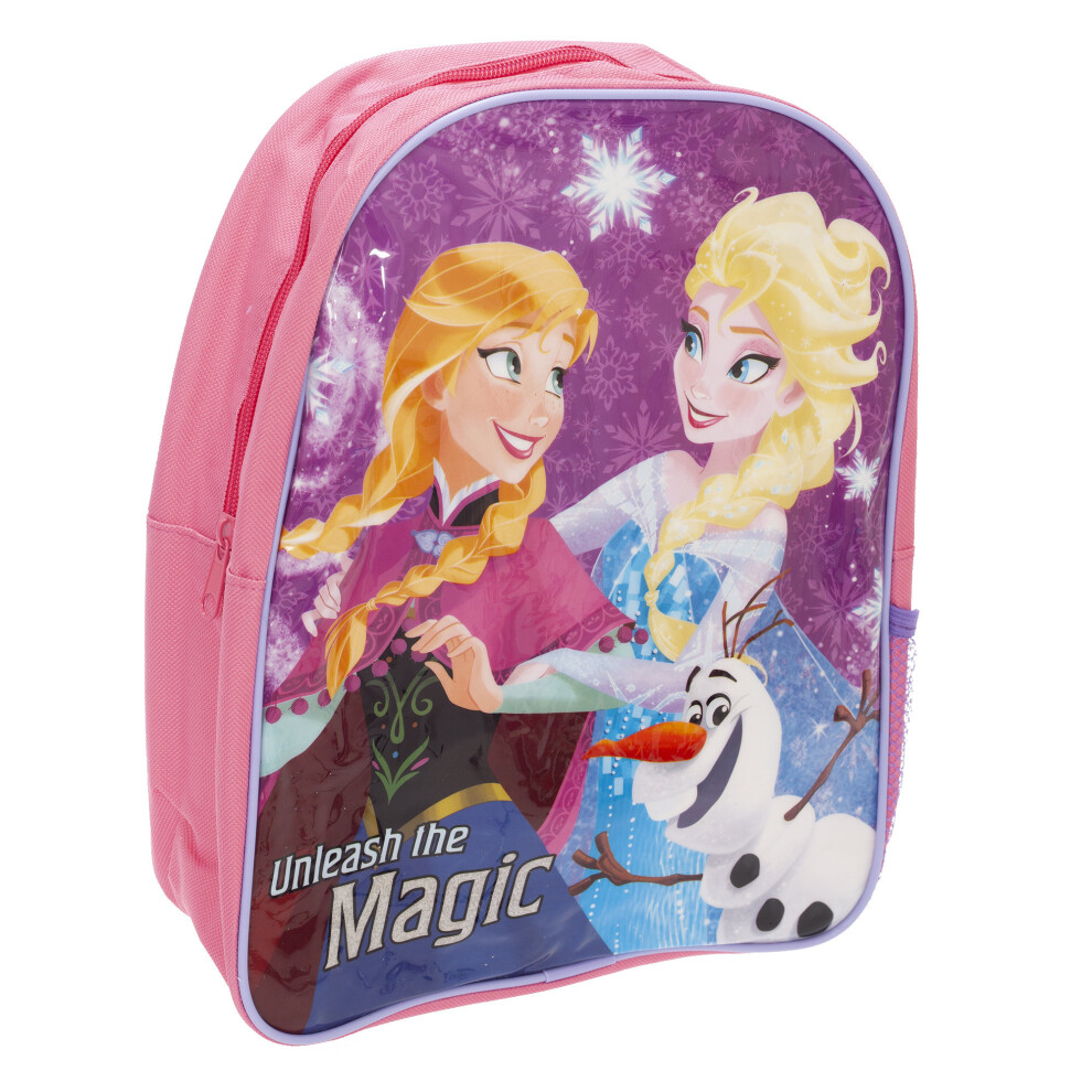 Frozen Childrens Girls Anna And Elsa Character Backpack