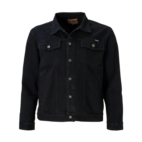 (6XL, Black) Duke Mens Kingsize Western Trucker Style Denim Jacket