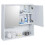 URBN Living (2 Half Doors) White Wooden Wall Mounted Mirror Bathroom Cabinet 3