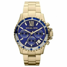 Michael Kors Everest Cronógrafo Esfera Azul Marino Tono Dorado Reloj de Señora MK5754