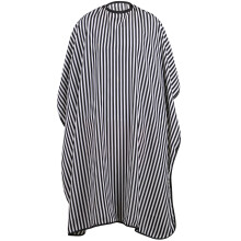 TRIXES Full Length Black White Monochrome Hairdressers Gown Adjustable Size Water Resistant Protective Cape