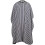 TRIXES Full Length Black White Monochrome Hairdressers Gown Adjustable Size Water Resistant Protective Cape 1