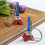 2 Tricolour Eiffel Tower Pendant Keychains TRIXES 3