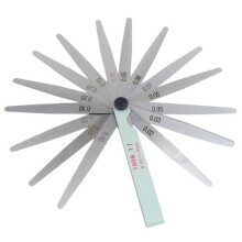 TRIXES Metric 17 Blade Steel Feeler Gauge 0.02-1.0mm Spark Plug Measuring Tool