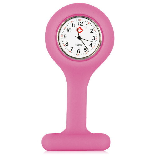 TRIXES Nurses Pink Gel Silicone Plastic Fob Watch