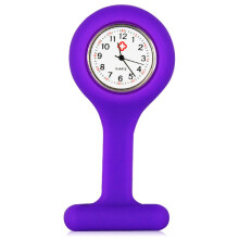 Nurses Fob Watch, Purple Silicone Gel