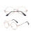 Copper Unisex Round Vintage Glasses TRIXES 1