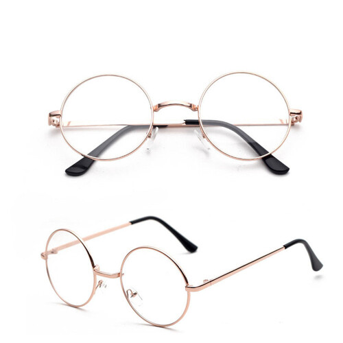 Copper Unisex Round Vintage Glasses TRIXES