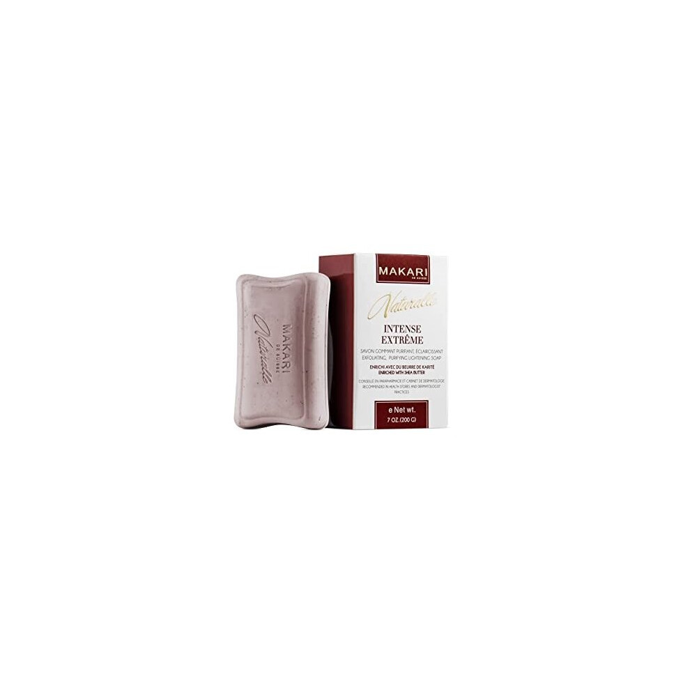 Makari Naturalle Intense Extreme Skin Lightening Soap With Shea Butter Spf 15 - Exfoliating Whitening Bar For Spots & Acne Scars Dark
