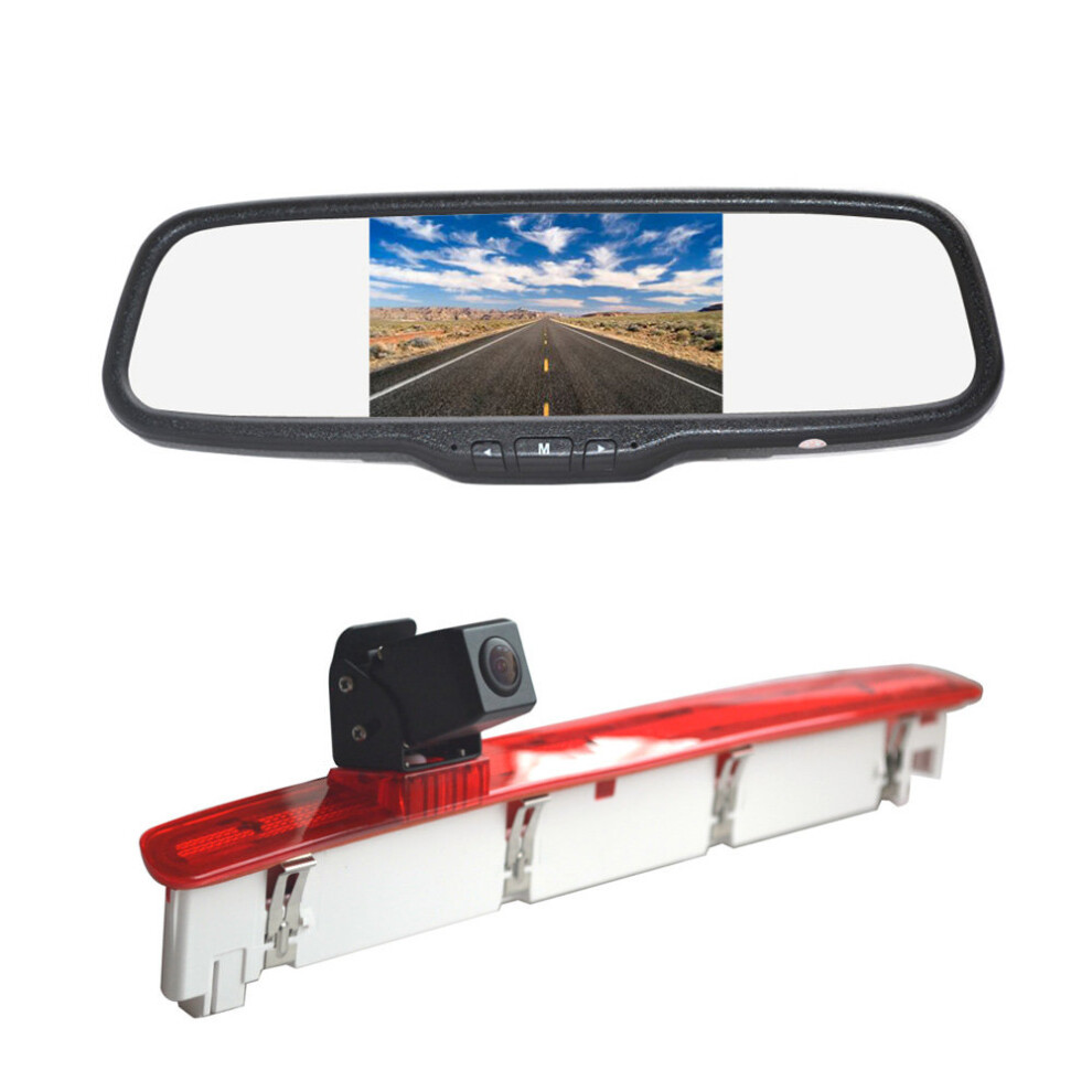 Vardsafe Vs588c Brake Reverse Camera & Clip-On Mirror Monitor For Volkswagen Vw Transporter T6 Van Light 8414824279924