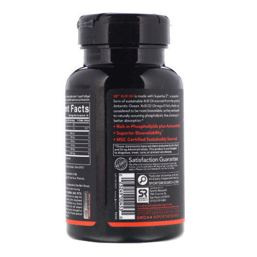 Sports Research, Ωμέγα-3 Κριλλ Λιπαρά Ομάδα, Δίπλε Στιλθ, 1,000 mg, 60 Σκληρά Γεμίσματα 2