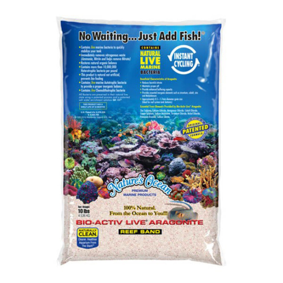 Nature's Ocean Live Reef Sand 10lb Samoa Pink