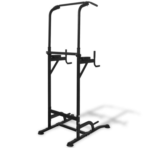 VidaXL vidaXL Power Tower 182-235cm Dip Station Pull-Up Bar Weightlifting Machine 1