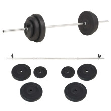9pc VidaXL 30kg Barbell Set