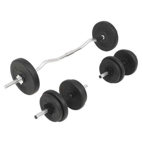 VidaXL VidaXL Barbell & Dumbbell 30kg Weight Training Set 2