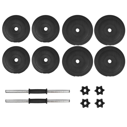 VidaXL vidaXL 14pc 20kg Dumbbell Weight Training Set 2