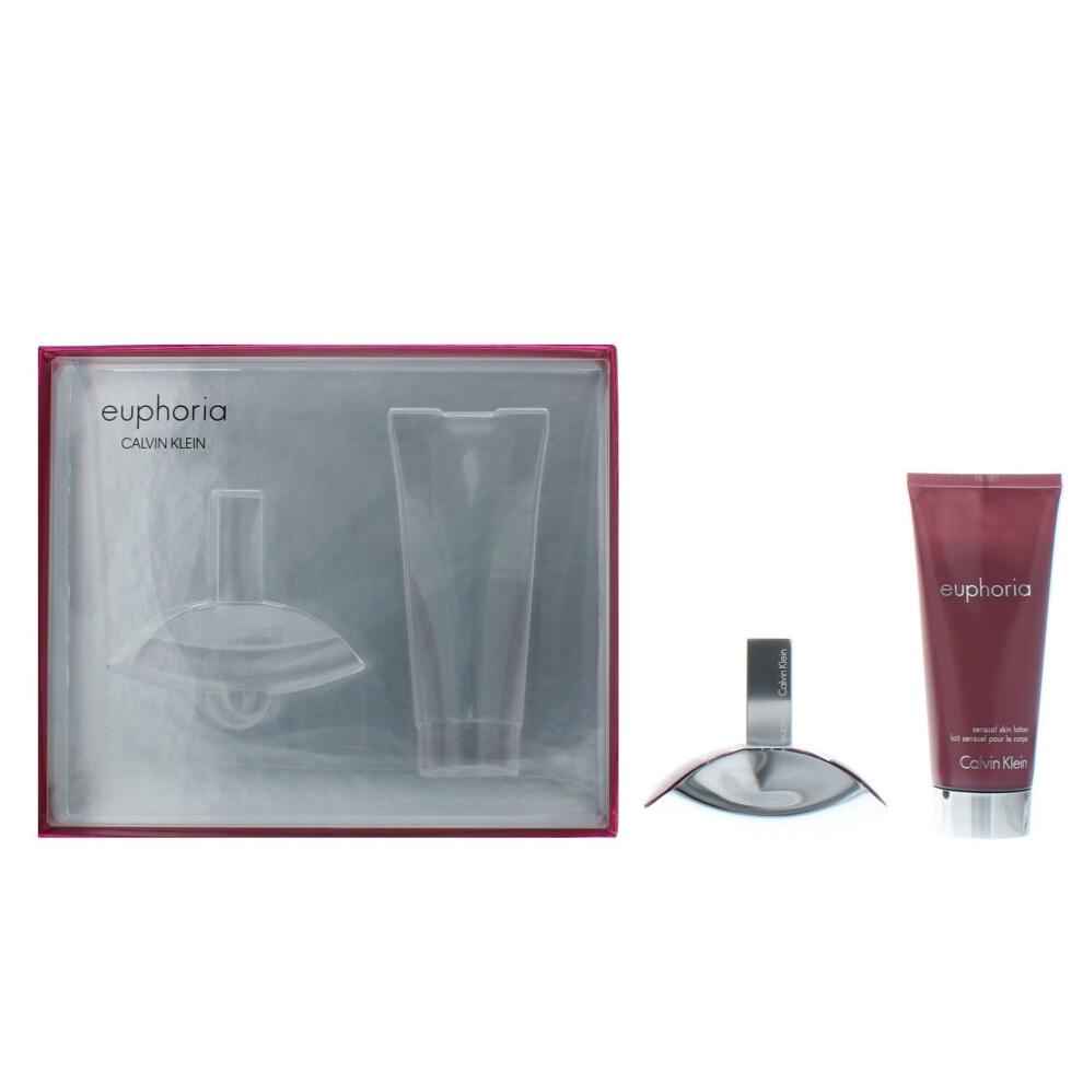 Calvin Klein Euphoria Eau de Parfum 30ml & Body Lotion 100ml Gift Set For Her