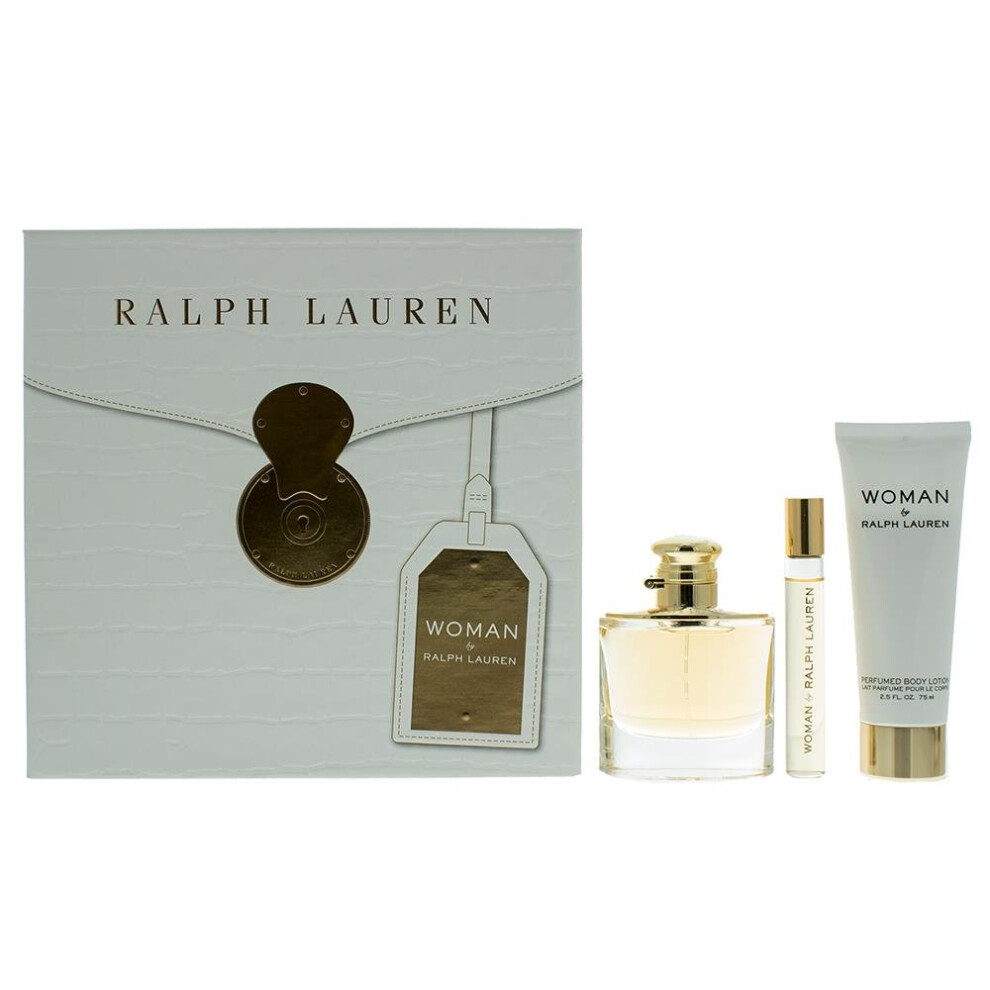 Ralph Lauren Woman Eau de Parfum 50ml, EDP 10ml Rollerball & Body Lotion 75ml