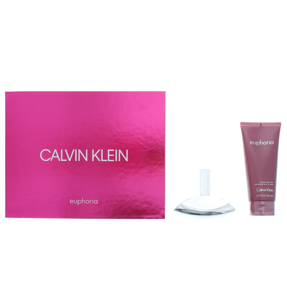 Calvin Klein Euphoria Eau de Parfum 50ml & Body Lotion 200ml Giftset For Her