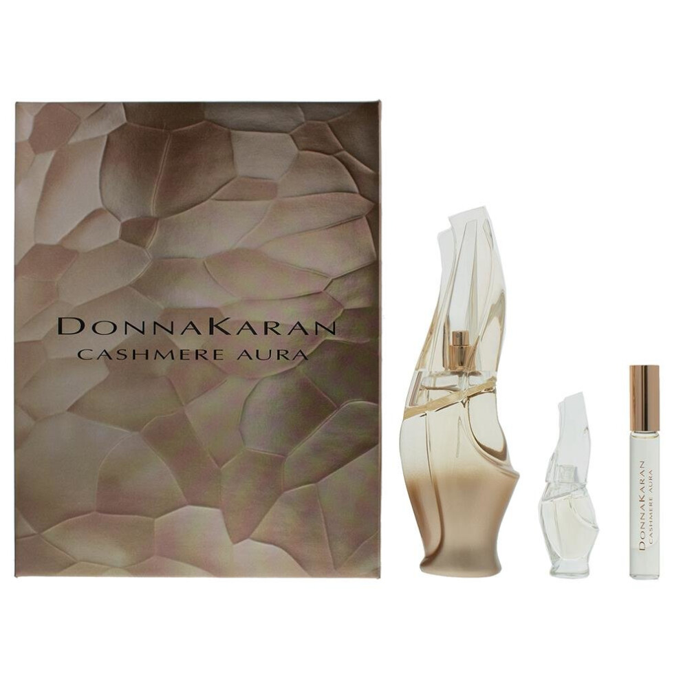 Donna Karan Cashmere Aura Eau de Parfum 100ml, Rollerball 10ml & Mini EDP 5ml