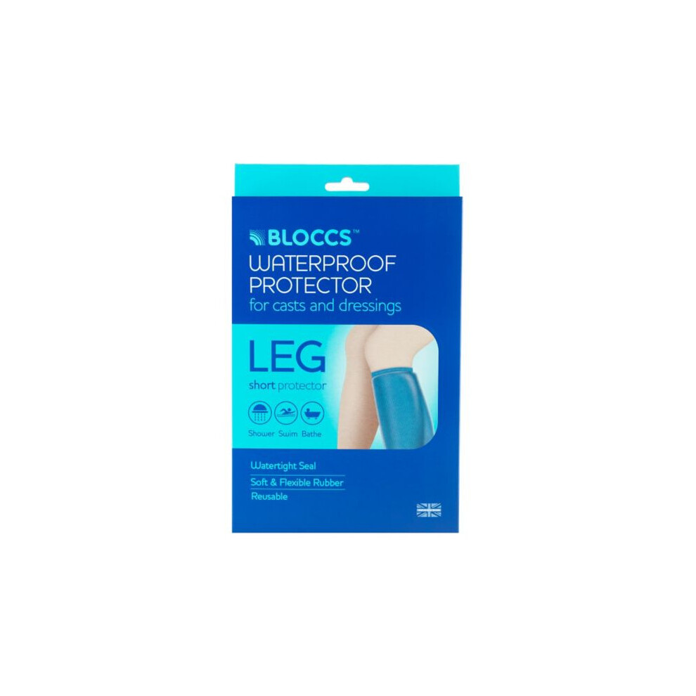 Bloccs Waterproof Casts And Bandages Protector - Adult Short Leg