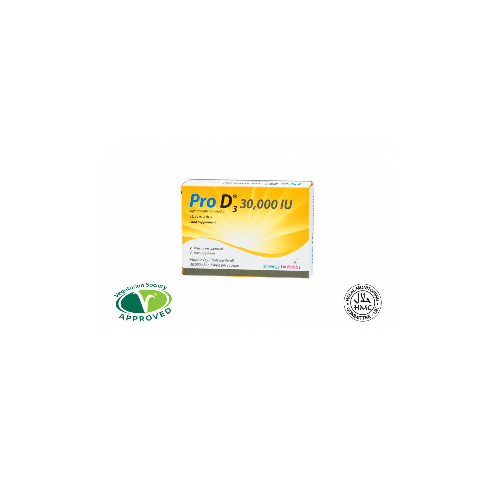 Pro D3 Vitamin D3 30000IU Capsules x 10