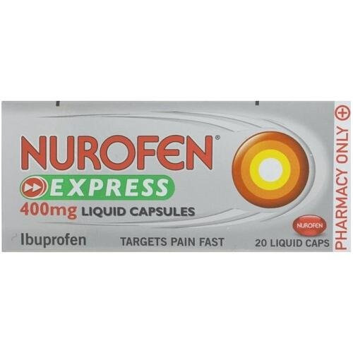 Nurofen Nurofen Express Ibuprofen 20 Liquid Capsules 400mg