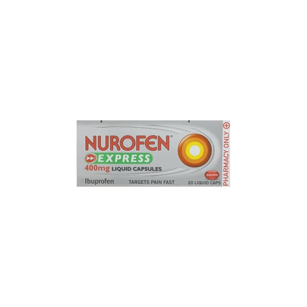 Nurofen Express Ibuprofen 20 Liquid Capsules 400Mg